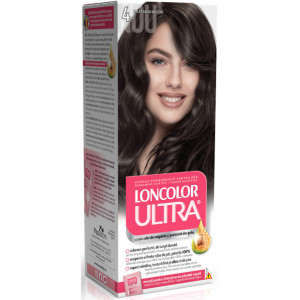 Vopsea de par permanenta Loncolor Ultra 4 Castaniu Mediu, 100 ml