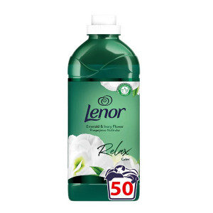 Balsam de rufe Lenor Emerald & Ivory Flower 50 spalari, 1,5 L, Verde - Img 1