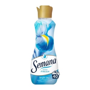 Balsam de rufe Semana Extra Fresh Bright Sky, 40 spalari, 800 ml, Alb/Azur