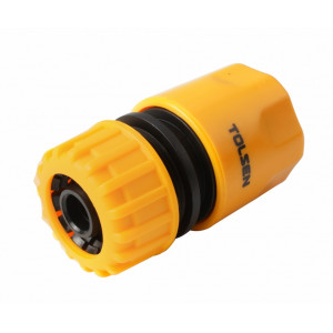 Conector rapid 1/2 Tolsen, NMTL-57119, din material plastic, Galben