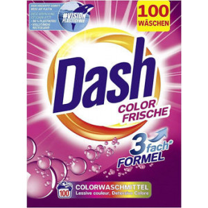 Detergent automat pudra Dash Color Frische, 100 spalari, 6 kg, Roz - Img 4