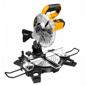 Fierastrau circular electric Tolsen PwrBlastX TL-79529NM, 1500W, 5500 Rpm, sac praf, disc 210 mm, Galben