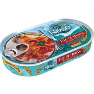 Hering in sos de rosii Nemo 170g, NM23061