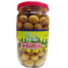 Masline verzi intregi in saramura Defne 150g, NM23268
