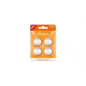 MediaRange Lithium Cion Cells, CR2032/3v Pack 4