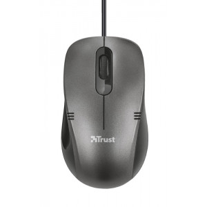 Mouse optic cu fir Ivero Compact, 1000 dpi, 3 butoane, NM/ 20404, Negru/Gri - Img 1