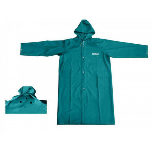 Pelerina de ploaie Total THTRC031.XXL/NM, marime XXL, material PVC, 2 buzunare, Verde