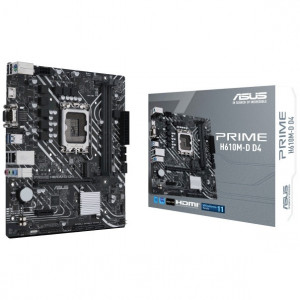 Placa de baza Asus, Intel H610 ,PCIe 4.0, Realtek 1Gb Ethernet, HDMI, NM/ PRIME H610M-D D4, Negru - Img 2