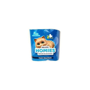 Prosoape de bucatarie Homies Deluxe, 2 role, 2 straturi, 50 foi, Alb