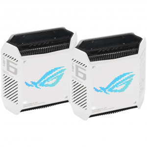 Router gaming ROG Rapture Asus, WiFi 6, AX100002-PK, AiMesh, Tri-Band, Tri-Core 1.7GHz CPU, NM/ GT6(W-2-PK), Alb - Img 6