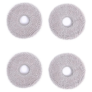 Set 4 rezerve de mop lavabil din poliester Ecovacs, NM/ D-WP04-0012, Gri