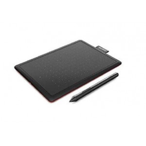 Tableta grafica One By WACOM 2, small, compatibila cu Windows, Mac si Chromebook, NM/ CTL-472-N, Negru-Rosu - Img 2