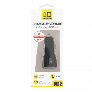 TNB 3A 2XUSB ports cigar lighter charger