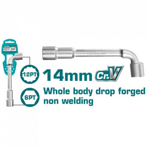 TOTAL - Cheie tubulara tip L - 14mm (INDUSTRIAL)