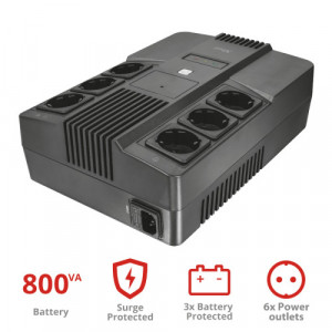 TRUST MAXXON POWERSTRIP UPS 800VA