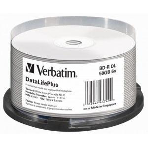 Verbatim BD-R DL 50GB 6X SP25