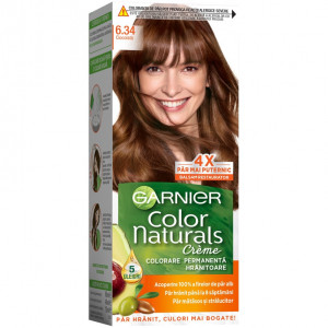 Vopsea de par permanenta cu amoniac Garnier Color Naturals 6.34 Ciocolata, 110 ml