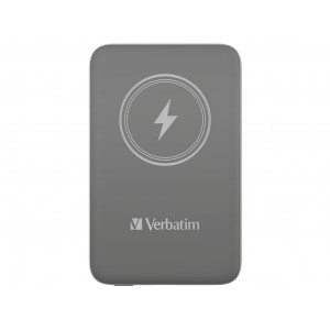Baterie externa Verbatim 10.000mAh, Charge'n'Go, wireless, NM/ 32249, Gri - Img 2