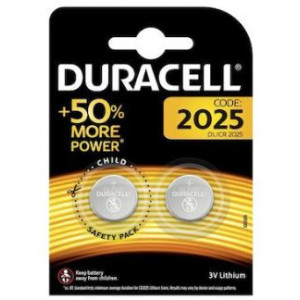 Baterii Duracell CR2025, litiu, 2 bucati, NM/ 1.Q.5.C, Argintiu