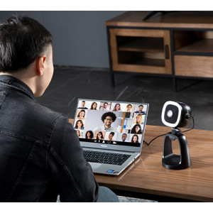 Boya BY-CM6A All-In-1 USB Mic with LED Ring Light, Full 1080P Camera - Img 5