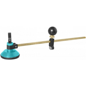 Compas pentru taiat sticla 60cm Total, ventuze din cauciuc, riglă metalică, NM/ TGCT16001, Albastru