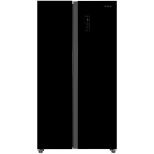 Frigider side-by-side Tesla, 442 L, clasa F, Total No Frost, display LED, H177, NM/RB4300FHB, Negru - Img 1
