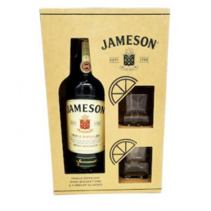 Irish whiskey Jameson 700ml + 2 pahare, NM25684