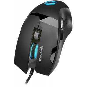 Mouse optic gaming Speedlink Vades, 4800 dpi, 7 butoane, 7 moduri de iluminare LED, NM/ SL-680014-BKBK, Negru - Img 2