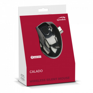 Mouse optic wireless Speedlink Calado, DPI ajustabil, 5 butoane, forma ergonomica, Negru - Img 3