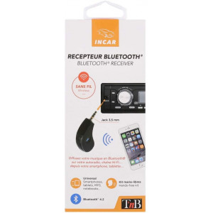 Mufă compactă auto pentru receptor bluetooth TNB, jack 3,5 mm, Negru - Img 4
