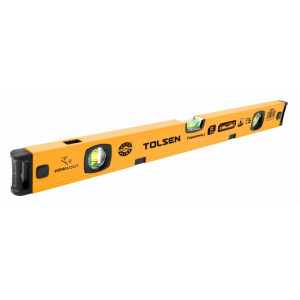 Nivela magnetica Tolsen 60 cm, cadru din aluminiu, 3 flacoane, 2 magneti, NM/ TL-35243, Galben