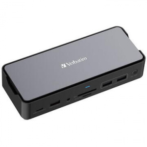 Pro Dock Station Verbatim 15P, USB-C, microSD, NM/ 32174, Negru - Img 1