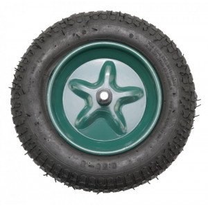 Roata roaba - TT - ax subtire 14mm - mixt - 3.50-8 4PR"