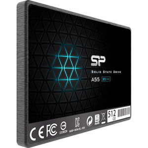 Solid State Drive (SSD) Silicon Power A55, 512GB, 2.5", 7mm, SATA III, Negru - Img 2
