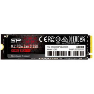 Solid State Drive SSD Silicon Power UD80, 1TB PCIe Gen 3x4, M.2, NM/ SP01KGBP34UD8005, Negru