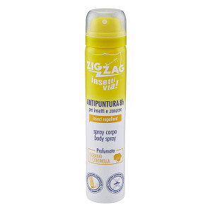Spray Zig Zag pentru corp cu parfum de muscata si Java Citronela, repelent pentru tantari, tantari tigru, capuse, 100 ml, NMD24614, Galben - Img 1