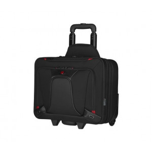 Troller Laptop Wenger Transfer NM 600664, 16", extensibil, rotile, buzunar tableta, Negru - Img 5