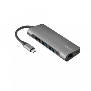 TRUST Dalyx Aluminium 7-in-1 USB-C Multi-port Adapter