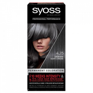 Vopsea de par permanenta Syoss Color Baseline 4-15 Crom Mat, 115 ml