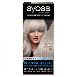 Vopsea de par permanenta Syoss Cool Blonds 12-59 Cool Platinum Blond, 115 ml