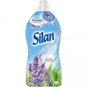 Balsam de rufe Silan Spring Lavender, 72 spalari, 1.8 L, Blue