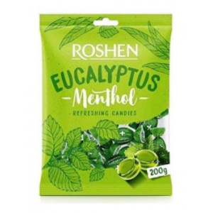 Bomboane cu menta si eucalipt Roshen Menthol-Eucalipt 200g, NM21857
