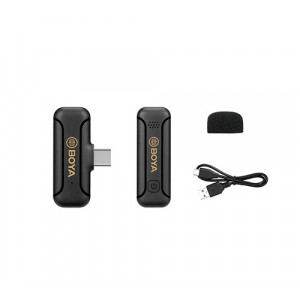 Boya BY-WM3T2-U1 Digital True-Wireless Microphone, USB Type-C Mobiles (2.4 GHz) - Img 2