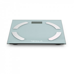 Cantar corporal de diagnostic Tesla NM/BS301WX, 180kg, oprire automata, 23x30x30cm, Alb - Img 2