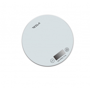 Cantar de bucatarie din sticla Tesla, 5kg, ecran LCD, functie Tara, NM/ KS200W, Alb - Img 3