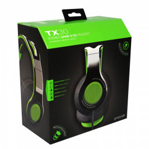 Gioteck - TX30 Stereo Game & Go Headset Green Grill for Xbox Series, Xbox One, PS5, PS4 & Mobile MULT Multi-Platform