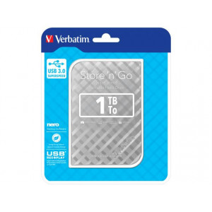 HDD extern Verbatim 1 TB, 5400 rpm, USB 3.0, 2.5 inch, NM/ 53197, Argintiu - Img 2