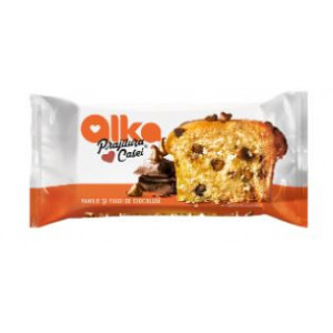 Mini prajitura casei cu vanilie si fulgi de ciocolata Alka 10 x 60g, NM24956