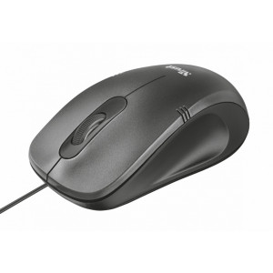 Mouse optic cu fir Ivero Compact, 1000 dpi, 3 butoane, NM/ 20404, Negru/Gri - Img 3