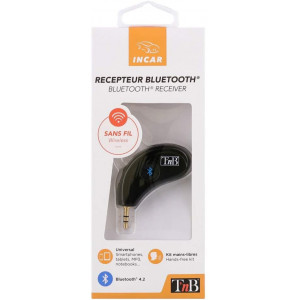 Mufă compactă auto pentru receptor bluetooth TNB, jack 3,5 mm, Negru - Img 5